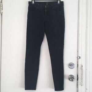 black denim skinny jeans mid rise size 26